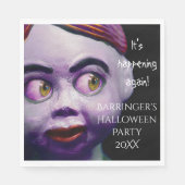 怖い人形不気味なハロウィーン スタンダードランチョンナプキン (正面)