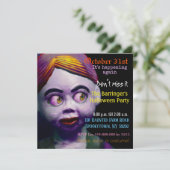 怖い人形不気味なハロウィーン 招待状 (スタンド正面)