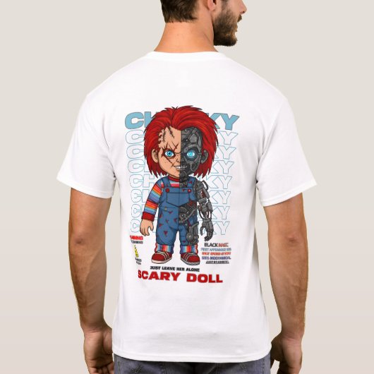 怖い人形 Tシャツ (裏面)