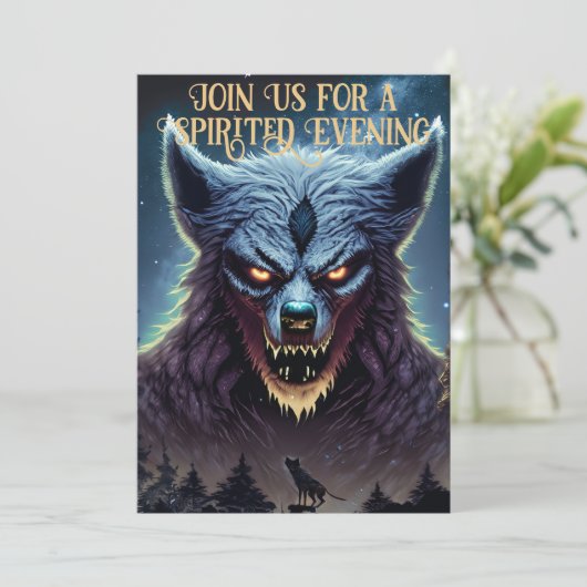 怖い人狼ハローウィンパーティ 招待状 (スタンド正面)