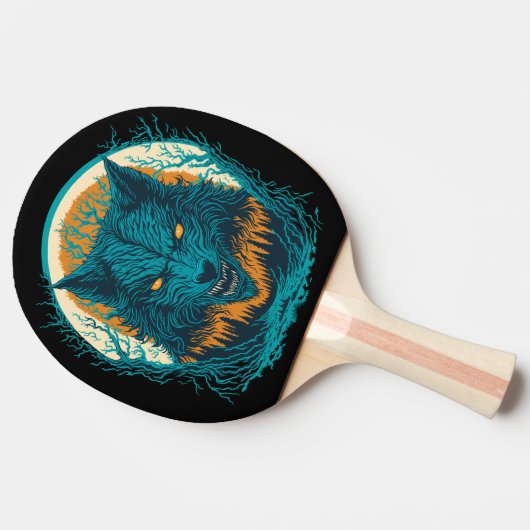 怖い人狼 卓球ラケット (横)