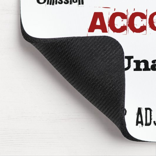 怖い会計会計士ハロウィンおもしろい マウスパッド (コーナー)