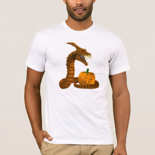 怖い保護蛇がカボチャだ Tシャツ