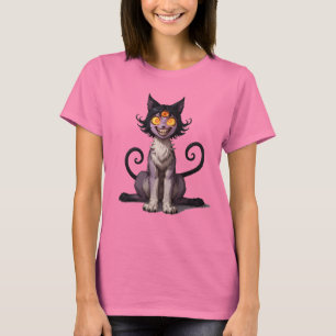 怖い可愛いエルドリッチキャットマムアート Tシャツ