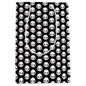 怖い可愛いスカル ミディアムペーパーバッグ (正面)