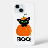 怖い可愛いブラック子猫ブー!ハロウィーンiPhoneケース Case-Mate iPhoneケース (裏面)
