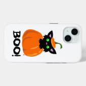 怖い可愛いブラック子猫ブー!ハロウィーンiPhoneケース Case-Mate iPhoneケース (裏面 (横))