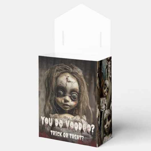 怖い可愛い不気味ブードゥー人形ハロウィーンのお願い箱 フェイバーボックス (オープン)