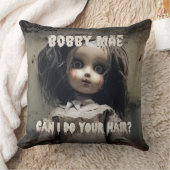 怖い可愛い幽霊のよく出る人形 クッション (ブランケット)