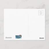 怖い墓地にある天使の衣装を着たパンダ ポストカード (裏面)