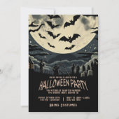 怖い墓幽霊ハローウィンパーティ 招待状 (正面)