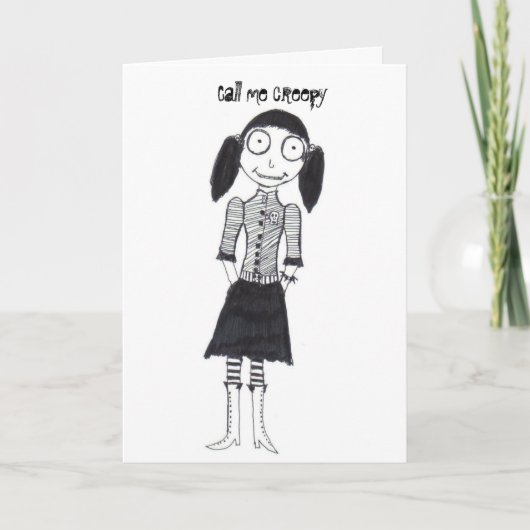 怖い声で呼ぶ カード (正面)