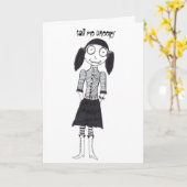 怖い声で呼ぶ カード (黄色い花)