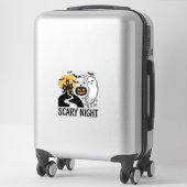怖い夜 ハロウィン お化け屋敷 ゴースト デザイン 1 シール (スーツケース)
