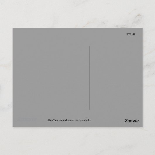 怖い夜 ポストカード (裏面)