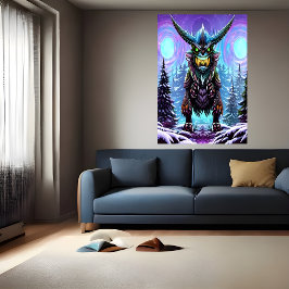 怖い大ファンタジー獣 | AIアートポスター ポスター