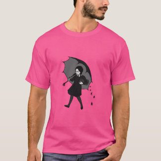 怖い女の子レトロ Tシャツ