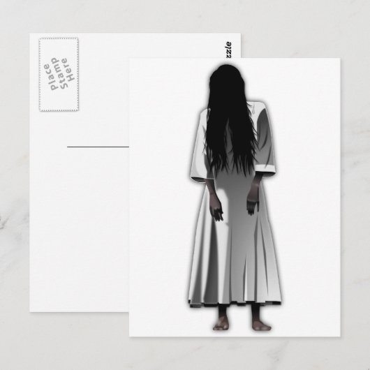 怖い女の子 ポストカード (正面/裏面)