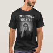 怖い女性ハロウィンホラー Tシャツ (正面)