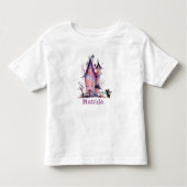 怖い家ハロウィン誕生日パーティー トドラーTシャツ (正面)