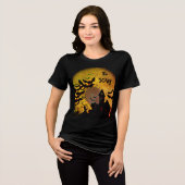 怖い家幽霊のよく出るのTシャツ トライブレンドTシャツ (正面全面)
