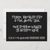 怖い家 おどろおどろしい 古い ぼろぼろの ハロウィン 招待状 (裏面)