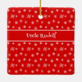 怖い小妖精や小人キャンディジンガーブレッドハウス セラミックオーナメント (裏面)