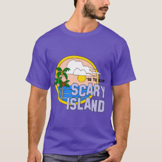 怖い島からのご挨拶 ピーチファズ Tシャツ