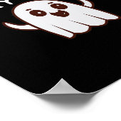 怖い幽霊のハロウィーンの衣装 ポスター (角)