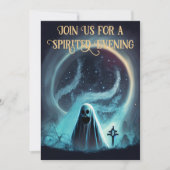 怖い幽霊ハローウィンパーティ 招待状 (正面)