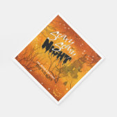 怖い怖い夜ハロウィンオレンジID946 スタンダードランチョンナプキン (角)