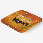 怖い怖い夜ハロウィンオレンジID946 ペーパープレート (傾斜あり)