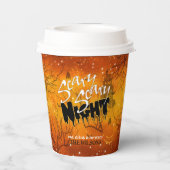 怖い怖い夜ハロウィンオレンジID946 紙コップ (裏面)