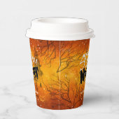 怖い怖い夜ハロウィンオレンジID946 紙コップ (右)