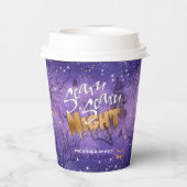 怖い怖い夜ハロウィンパープルID946 紙コップ (裏面)