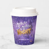 怖い怖い夜ハロウィンパープルID946 紙コップ (正面)