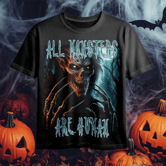 怖い怖い怖いホラー完全に死んでいなモン悪魔またはグール Tシャツ