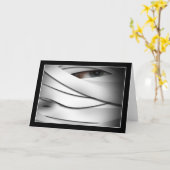 怖い怖い怖い一つ目のハロウィンママ カード (黄色い花)