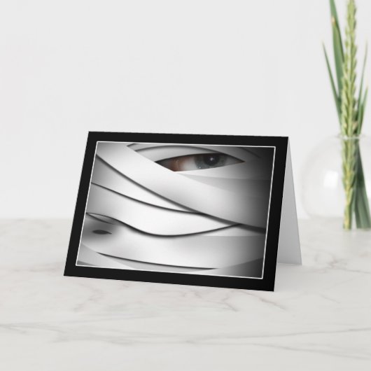 怖い怖い怖い一つ目のハロウィンママ カード (正面)