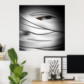 怖い怖い怖い一つ目のハロウィンママ ポスター (ホームオフィス)