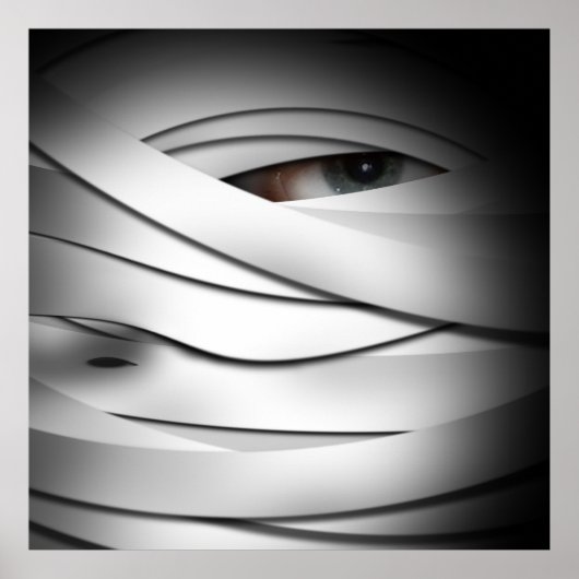 怖い怖い怖い一つ目のハロウィンママ ポスター (正面)