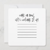 怖い怖い怖い一つ目のハロウィンママ 招待状 (裏面)