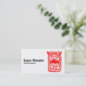 怖い怪物 – 赤 名刺 (スタンド正面)