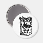 怖い怪物 – 黒 マグネット (正面/裏面)