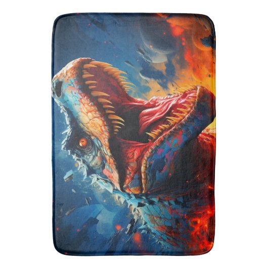 怖い恐竜 バスマット (正面縦)