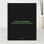 怖い悪のピエロ誕生日スウィートドリームカード カード (裏面)