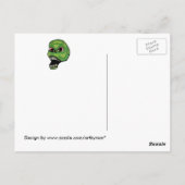 怖い悪の叫びグリーンスカル ポストカード (裏面)