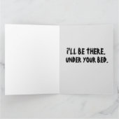 怖い悪ピエロおもしろいビッグ誕生日カード カード (内部)