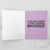 怖い悪ピエロ誕生日スナグルグリーティングカード カード (内部)