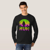 怖い悪夢モンスタースホラーハロウィーン Tシャツ (正面フル)